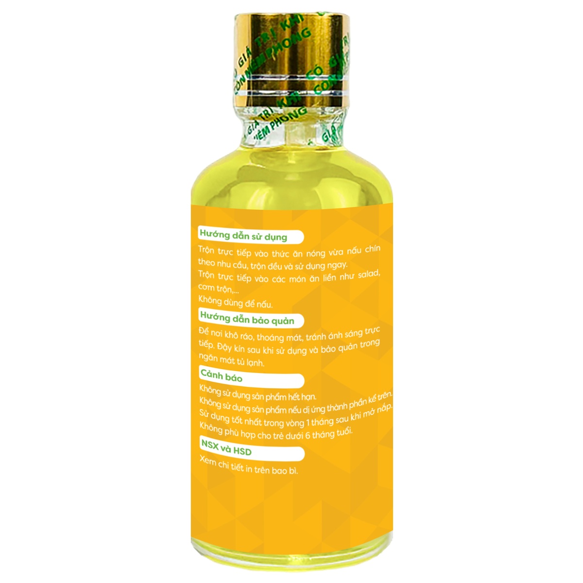 Dầu ăn dặm cá hồi Anpaso 50ml - mặt phải
