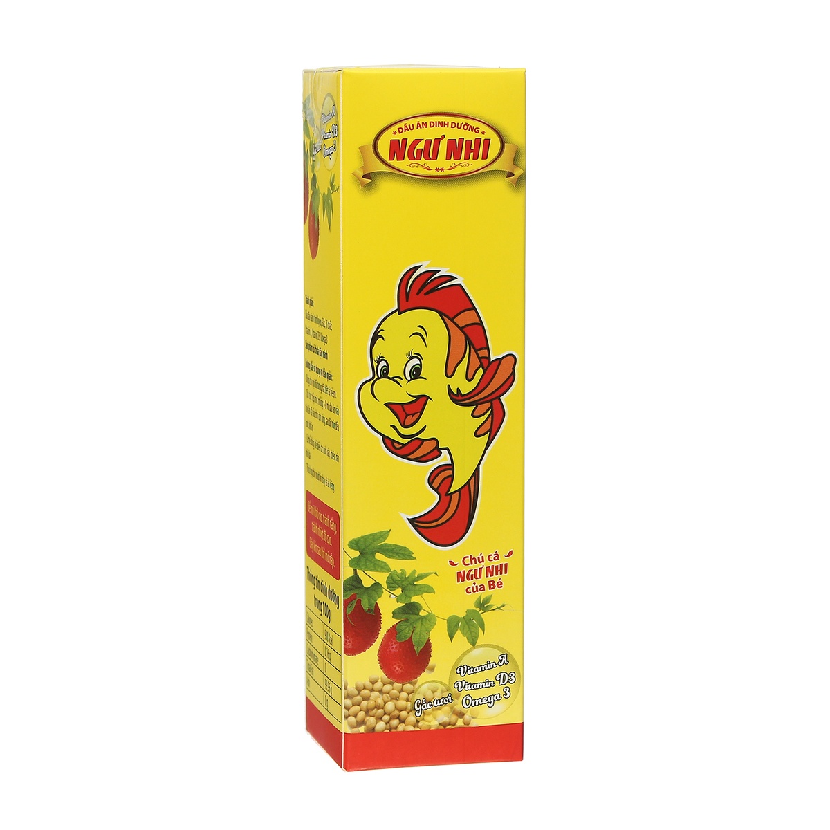 Dầu ăn dinh dưỡng Ngư Nhi 150ml - mặt phải