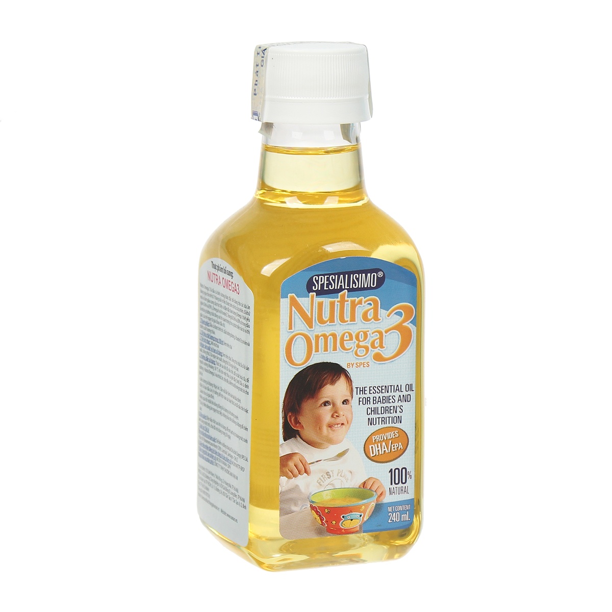 Dầu dinh dưỡng cá hồi Omega 3 240ml - mặt phải