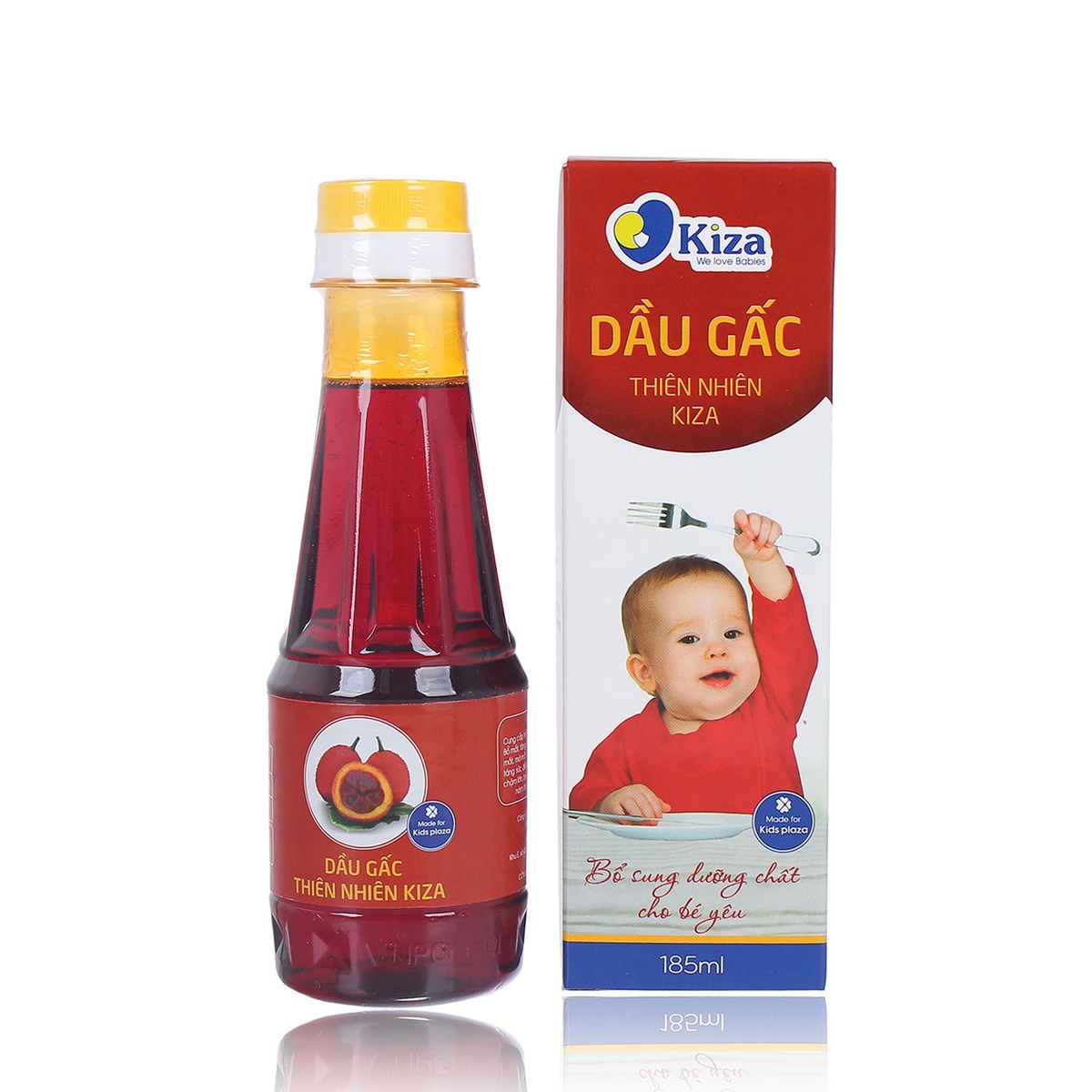 Dầu gấc Kiza - mặt trái