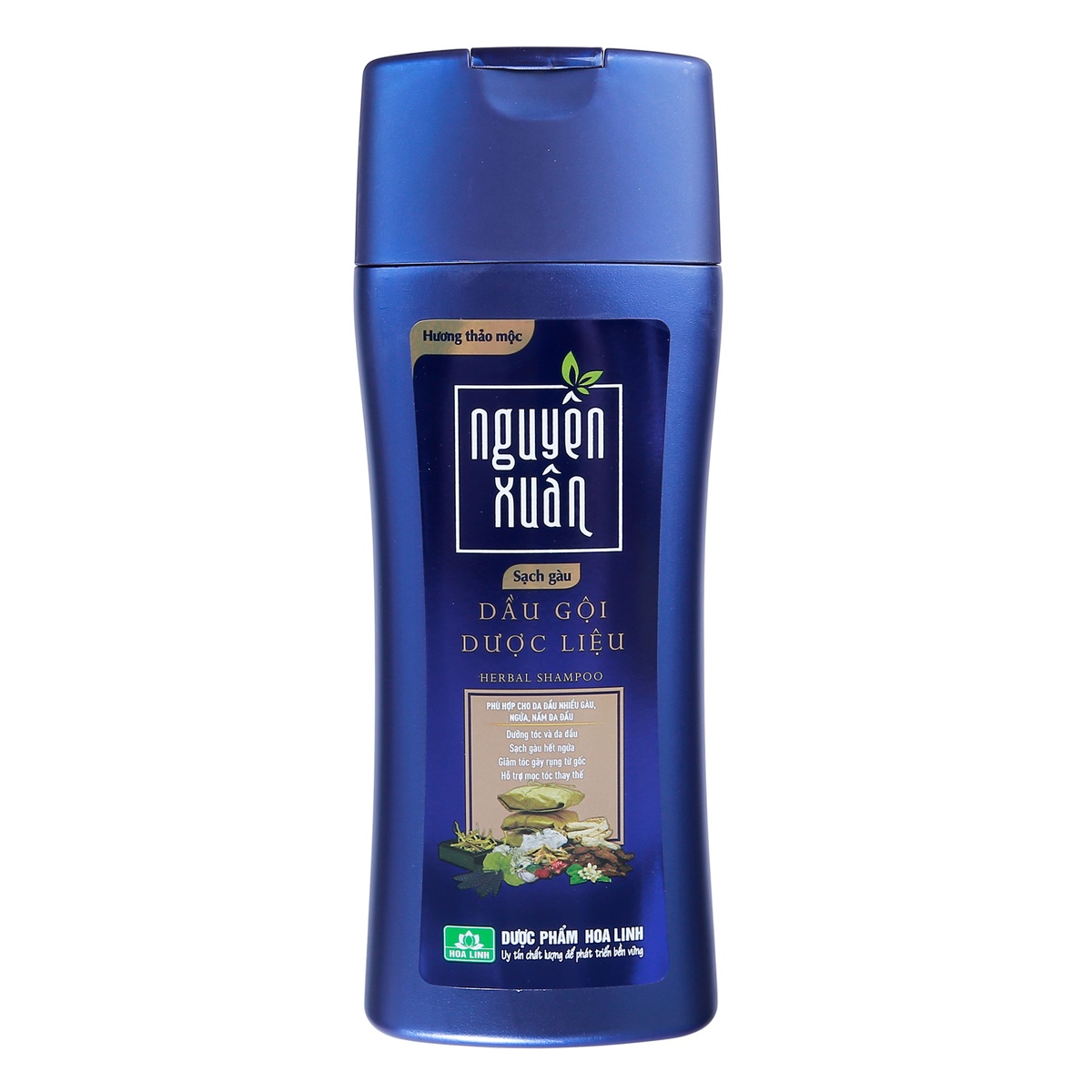 Dầu gội dược liệu Nguyên Xuân Sạch gầu 200ml - mặt trái