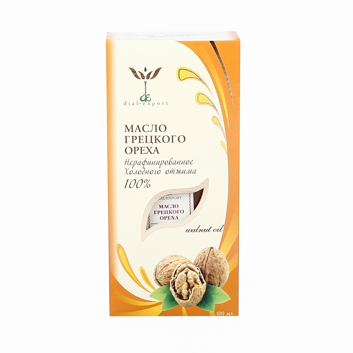 Dầu óc chó Nga 100ml - mặt sau