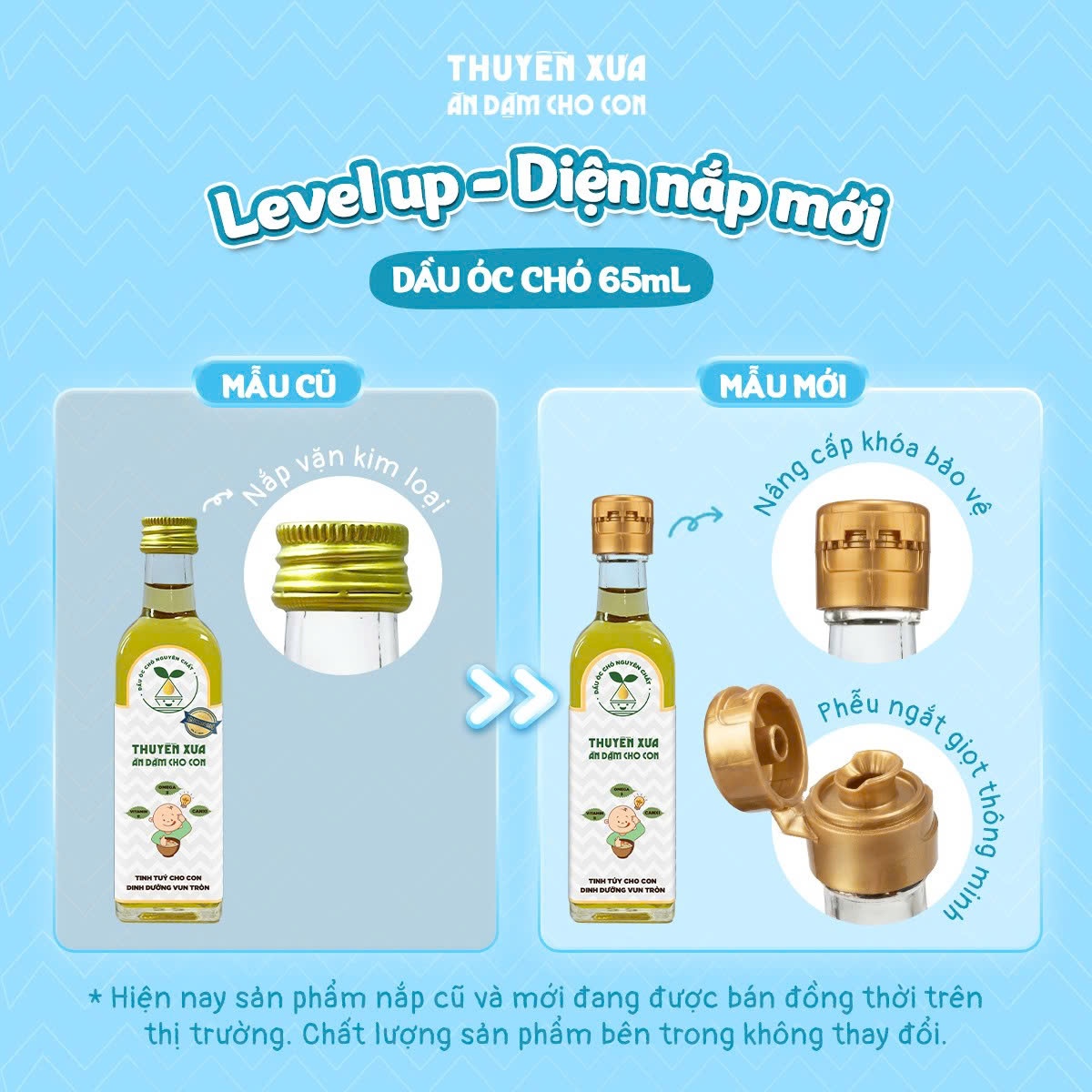 Dầu Óc Chó nguyên chất Thuyền Xưa 65ml - mặt trái