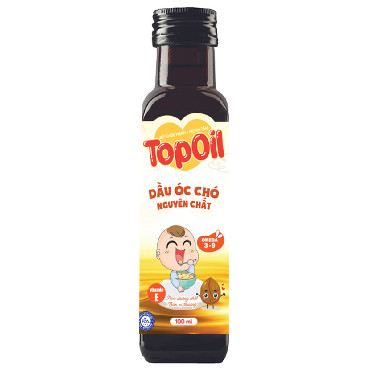Dầu óc chó nguyên chất Topoil 100ml