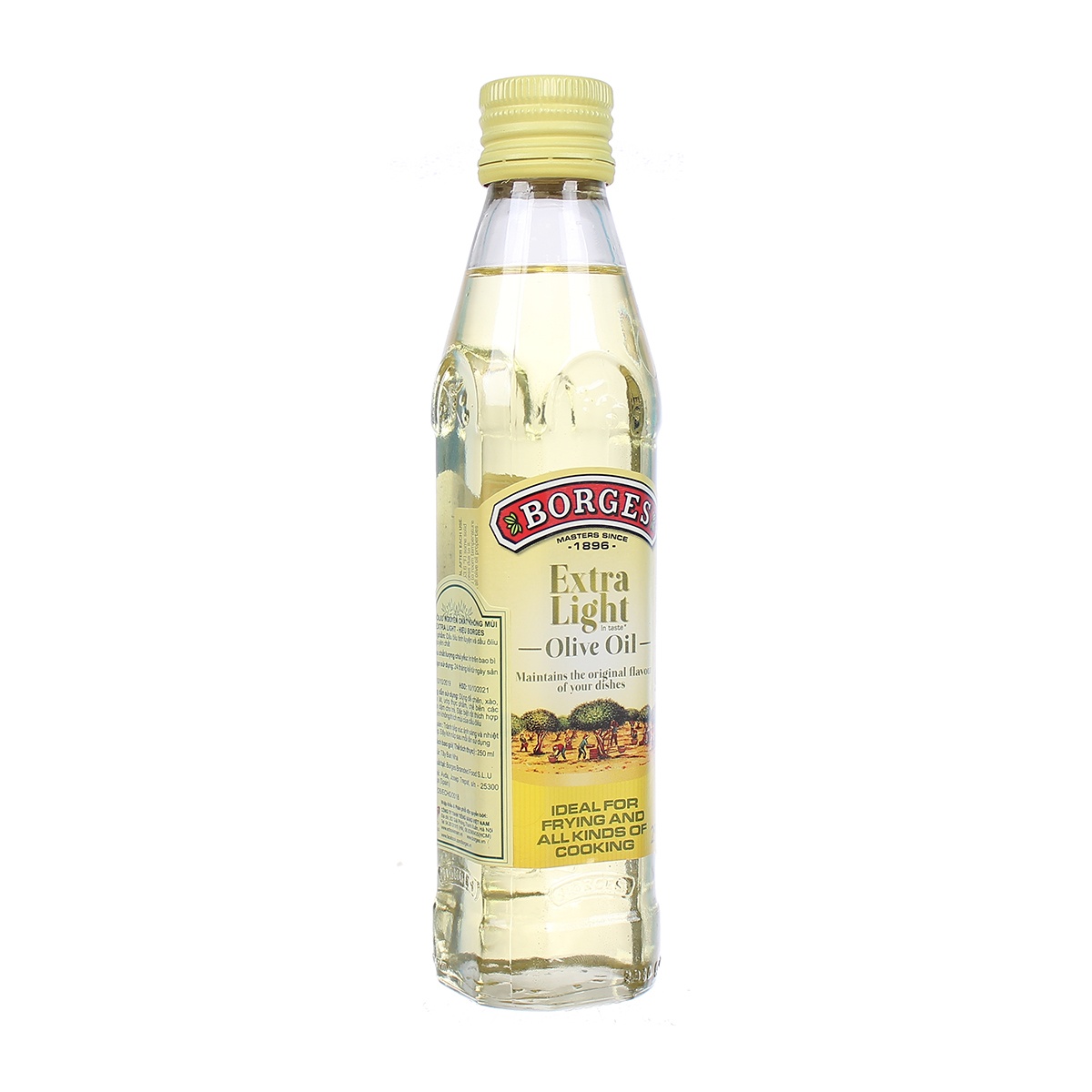 Dầu Olive nguyên chất Borges không mùi 250ml - mặt trái