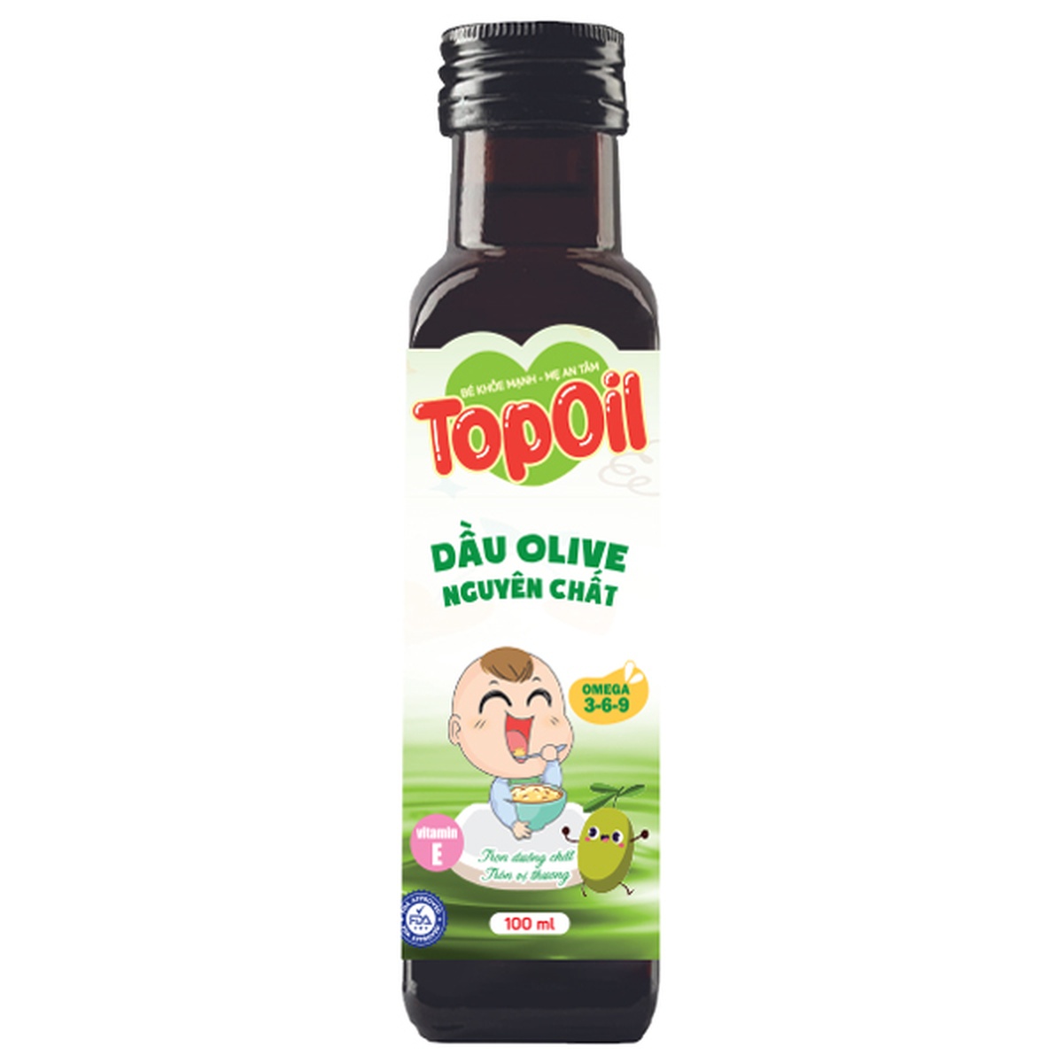 Dầu Olive nguyên chất Toppoil 100ml