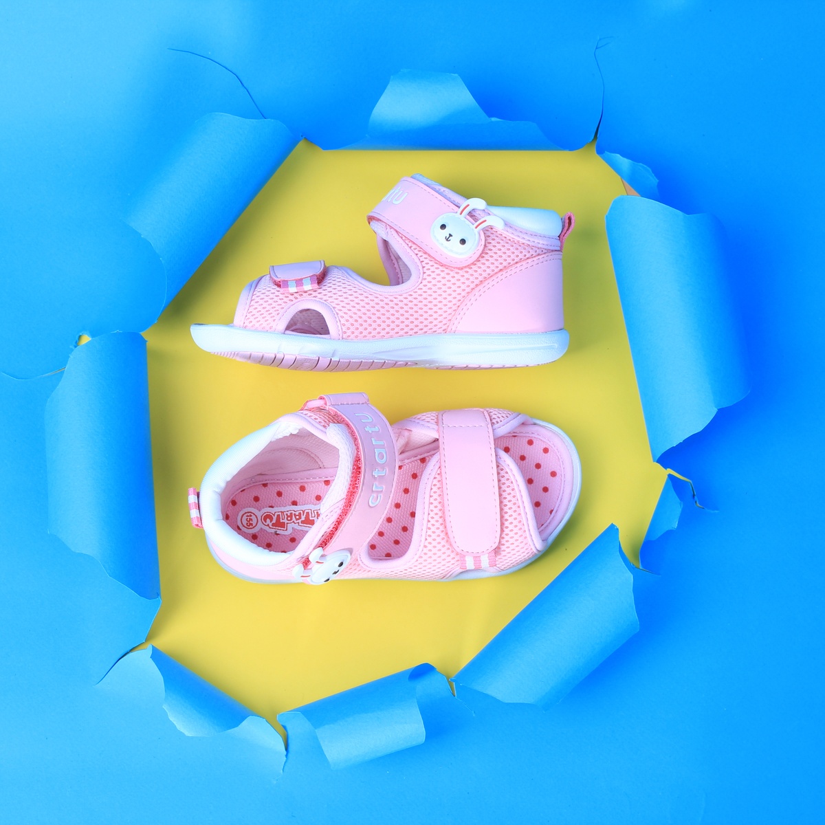Dép Sandal thời trang cao cấp cho bé gái Crtartu XZ65-P - hình 7