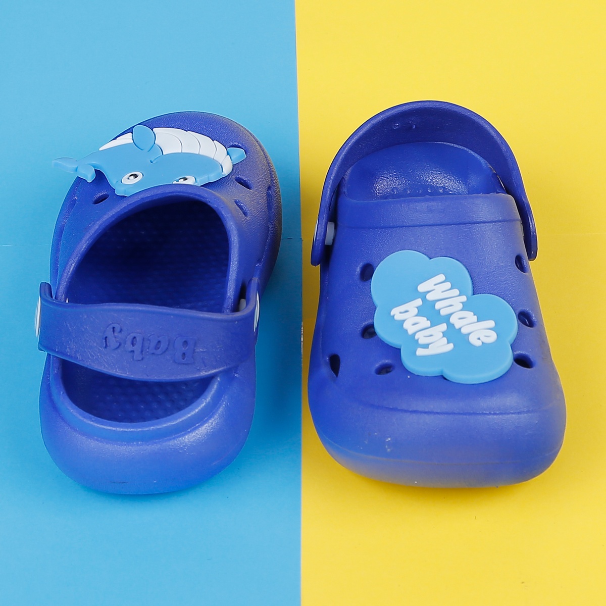 Dép sục cho bé KidsPlaza  ST-702 cá mập xanh  - mặt phải