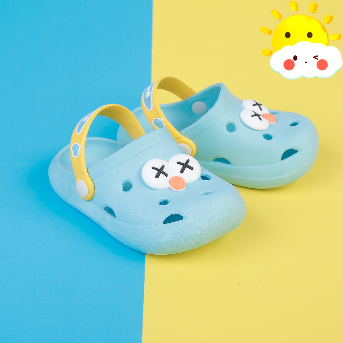 Dép sục KidsPlaza 688 goodluck Oggy xanh - mặt trái