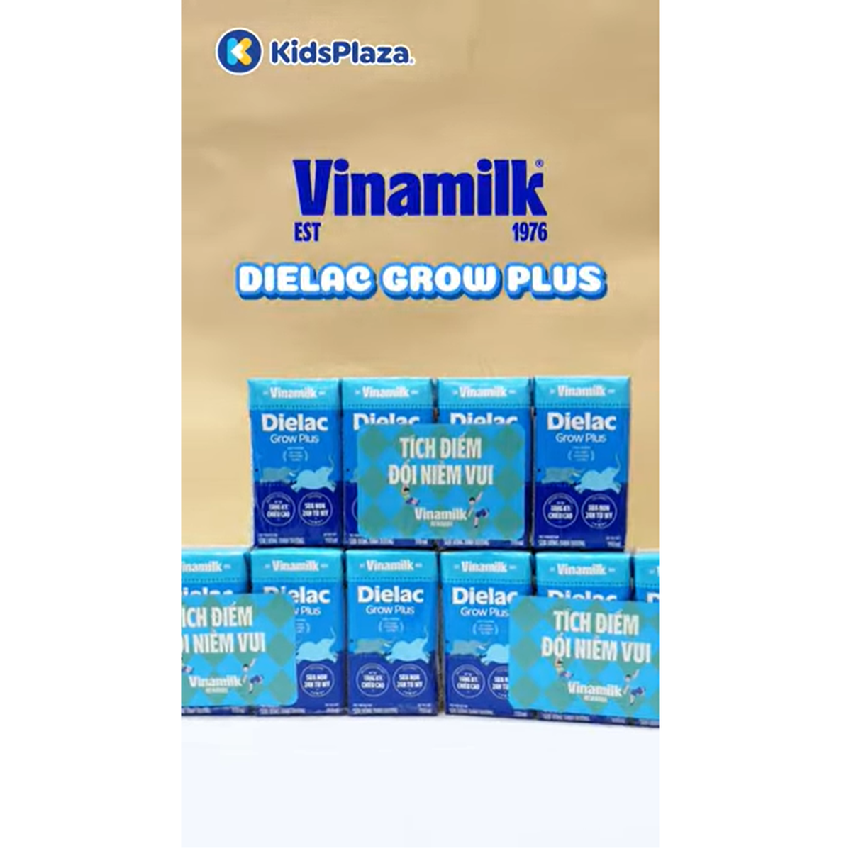 Sữa uống dinh dưỡng Dielac Grow Plus New (4x110ml) cho bé trên 1 tuổi - video