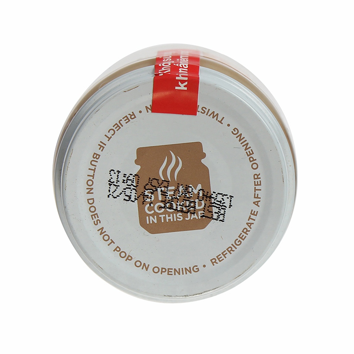 Dinh dưỡng đóng lọ Heinz vị dâu chuối 6570 (110g) - mặt sau