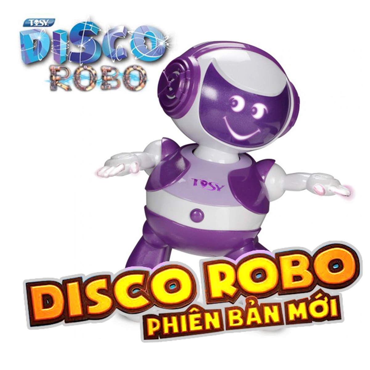 Đồ chơi Robot biết nhảy Tosy Discorobo (kèm loa) xanh - mặt sau