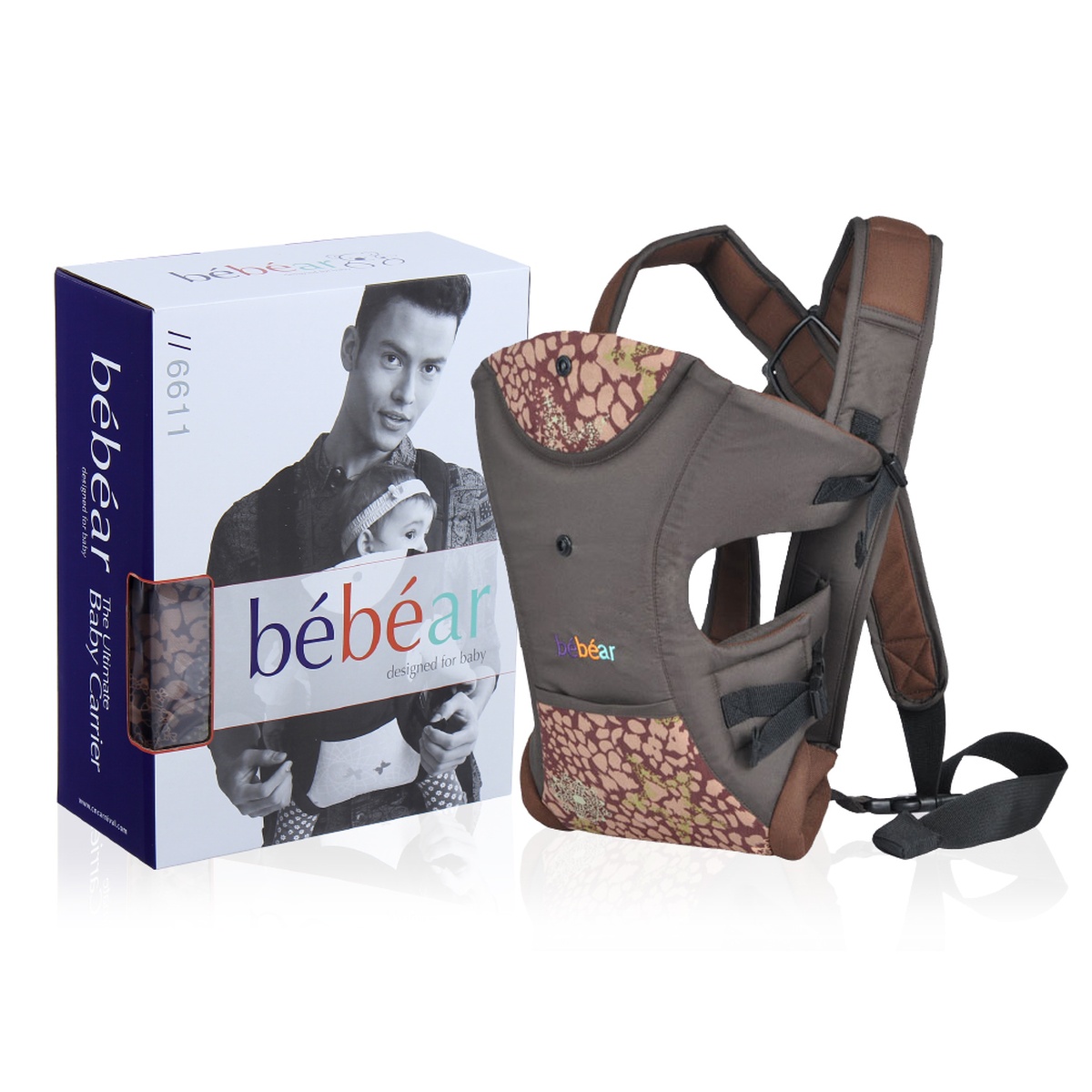 Địu cho em bé Baby Carrier Bebear 6611 - mặt sau