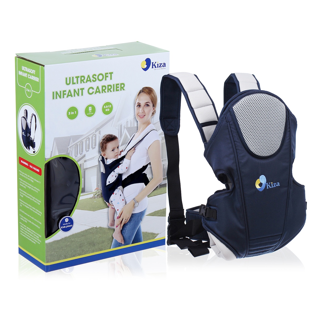 Địu em bé cao cấp Kiza BB009 - mặt trái