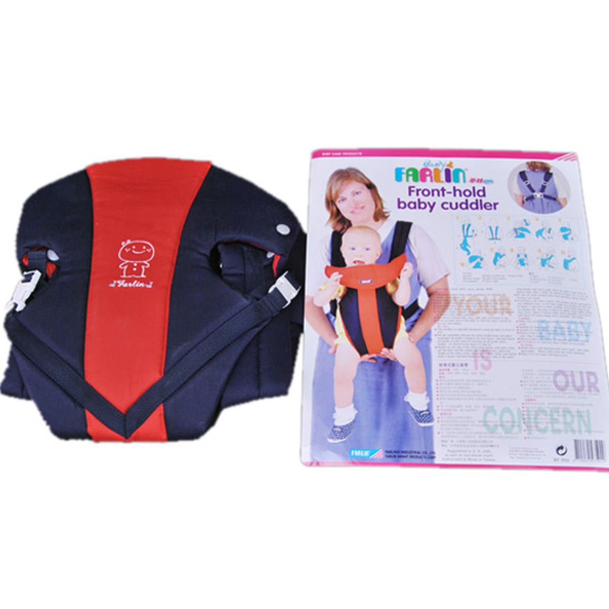 Địu em bé Farlin 2 vị trí BF-502 - mặt trái