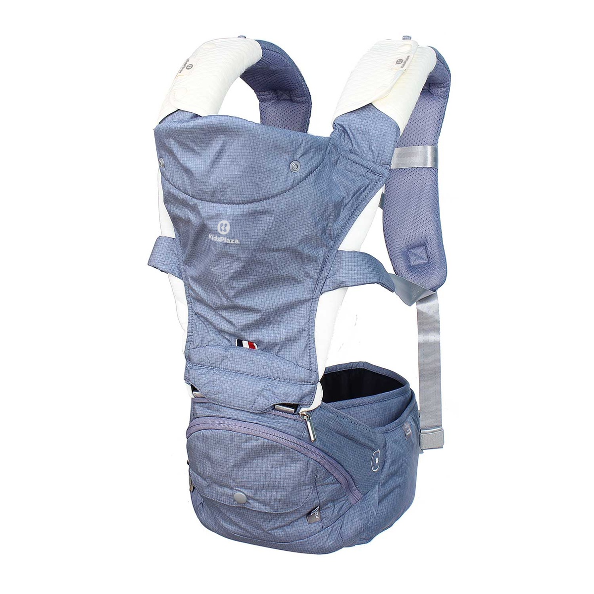 Địu ngồi cho bé Hip Seat KidsPlaza Foldable Aluminum (Xanh) - mặt trái