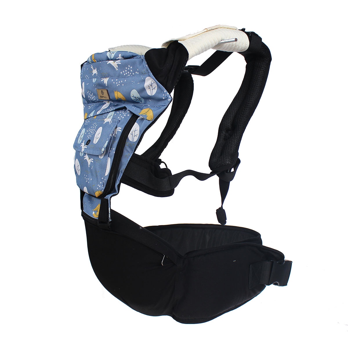 Địu ngồi cho bé Hip Seat KidsPlaza Magical C04 (Xanh) - mặt phải