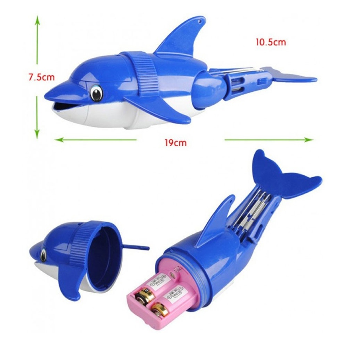 Đồ chơi cá heo bơi lội KS33008 - mặt sau