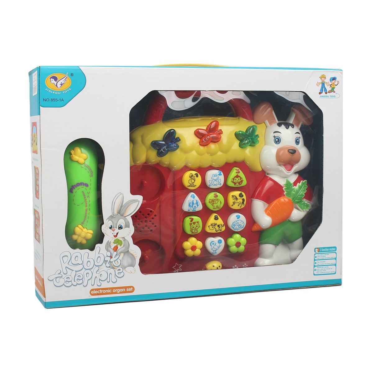 Đồ chơi điện thoại bàn hình chú thỏ con CY.855-1A - mặt phải