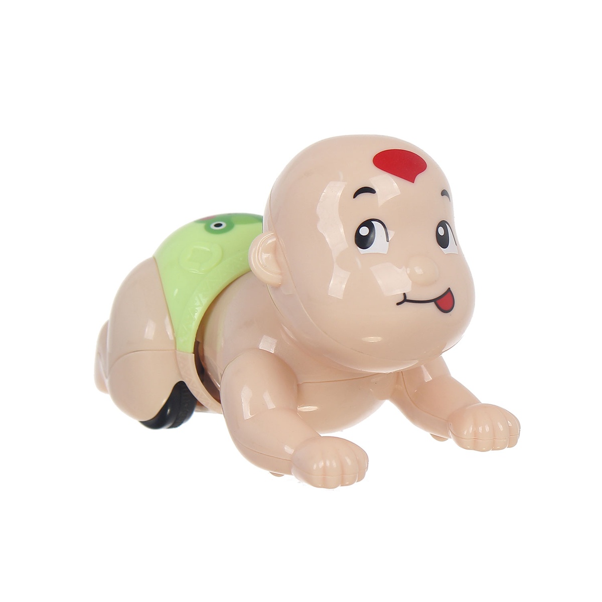 Đồ chơi hình em bé tập bò Niniya DG.258F - mặt trái