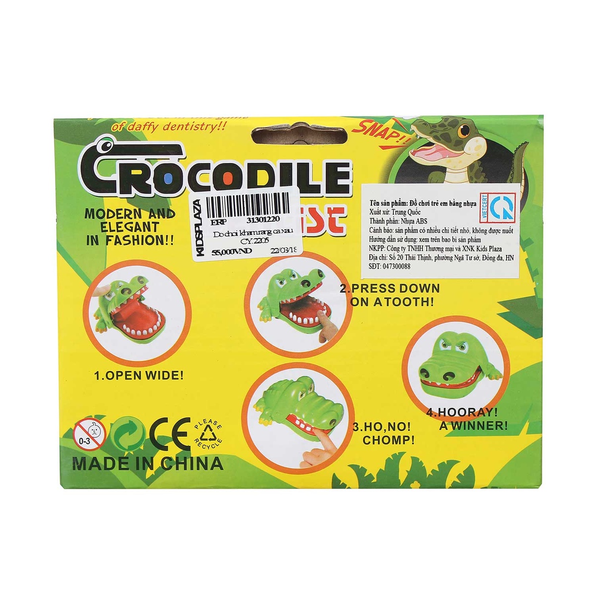 Đồ chơi khám răng cá sấu CY.2205 - hình 12