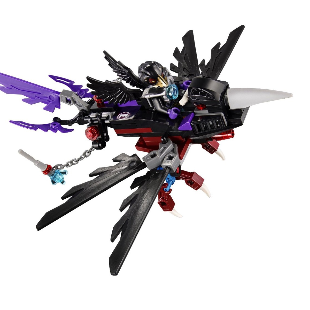 Lego chima 70000 Tàu lượn quạ đen - góc nghiêng