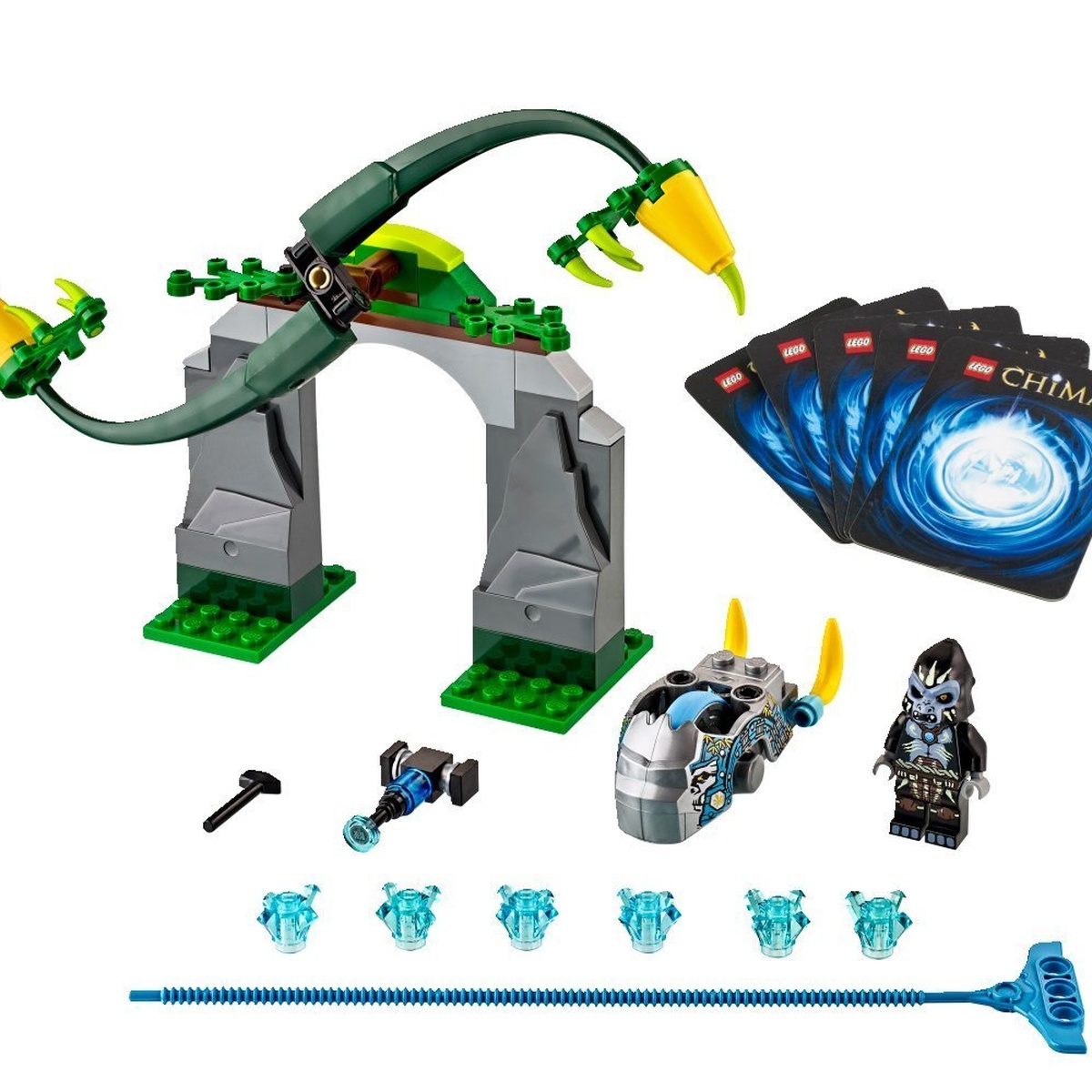 Đồ chơi Lego chima 70109 - Cổng rừng xoay  - mặt phải