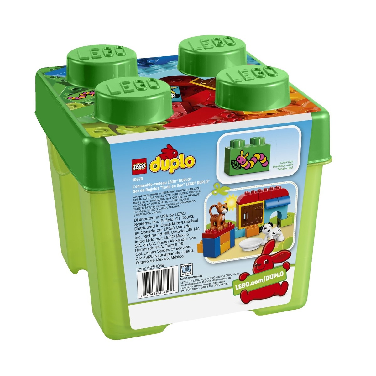 Đồ chơi Duplo 10570 hộp quà cún và mèo con - mặt trái