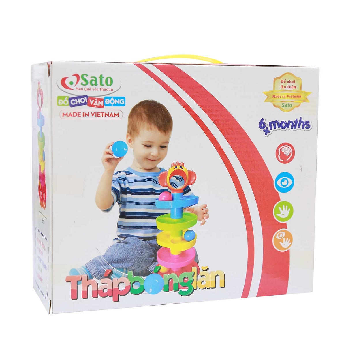 Đồ chơi thả bóng bé yêu Sato89 - mặt phải