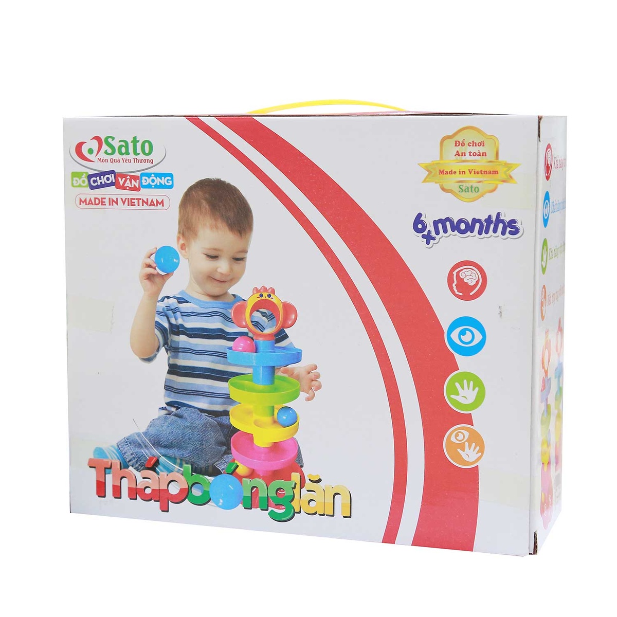 Đồ chơi thả bóng bé yêu Sato89 - mặt sau