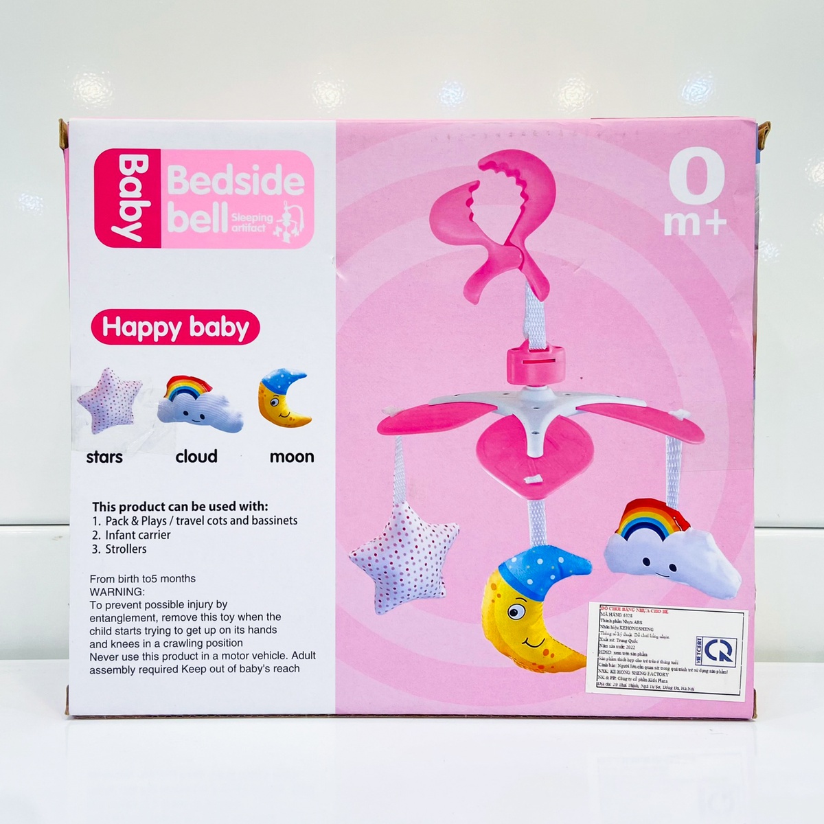 Đồ chơi treo cũi cho bé Sky CY.6328 - mặt trái