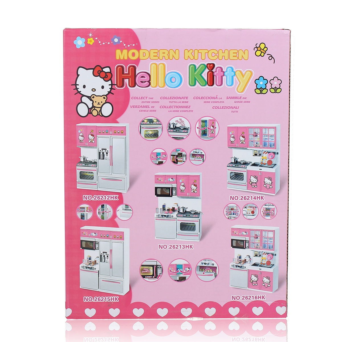 Đồ chơi tủ bếp in hình chú mèo Hello Kitty - mặt trái