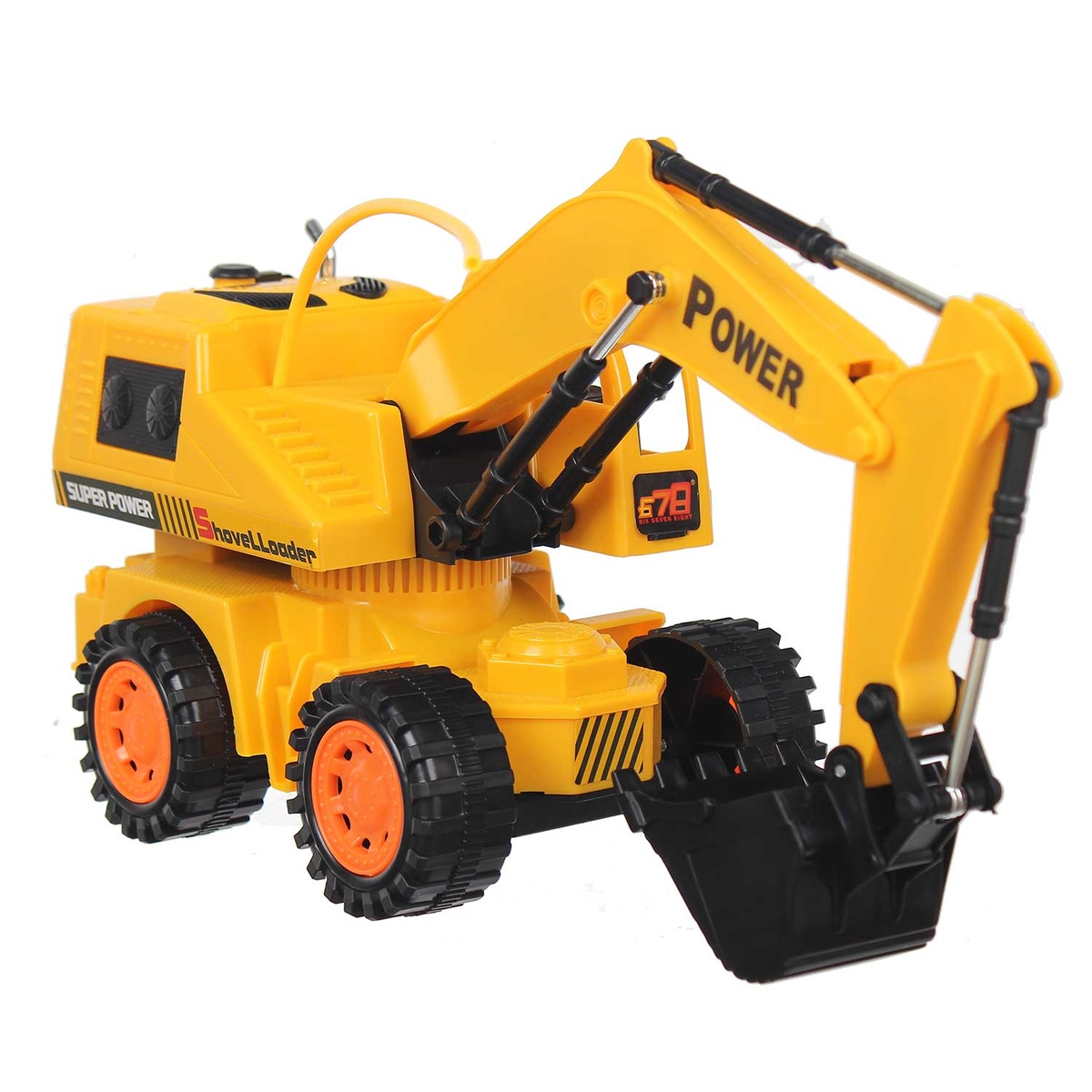 Đồ chơi xe điều khiển máy xúc đại CY.8058E - mặt trái