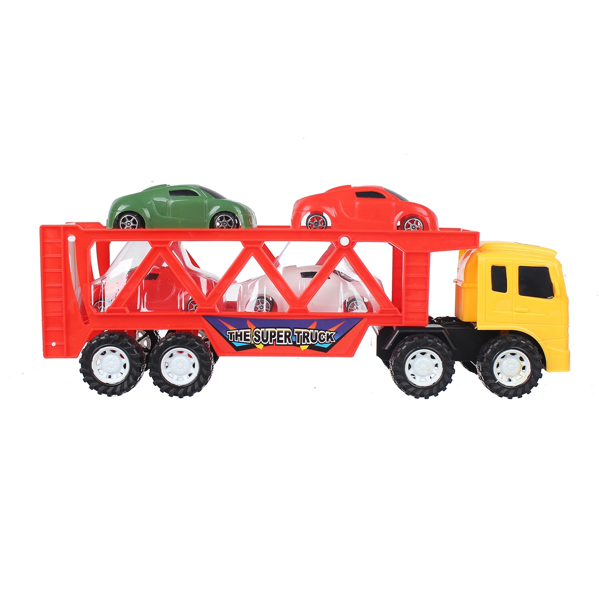 Đồ chơi mô hình xe tải chở ô tô CY.966-4 - mặt sau