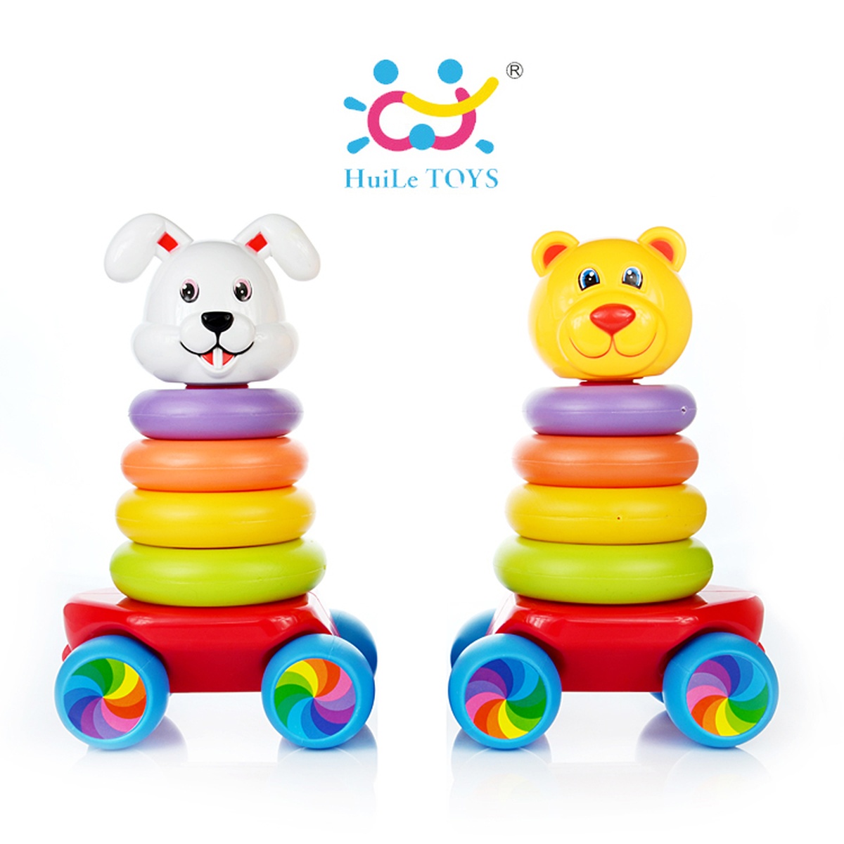 Đồ chơi xếp chồng 2in1 Huile Toys HL.619 - mặt sau