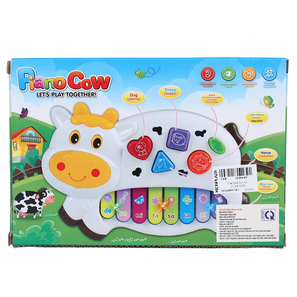 Đồ chơi đàn hình chú bò con IM.SD9923 - hình 6