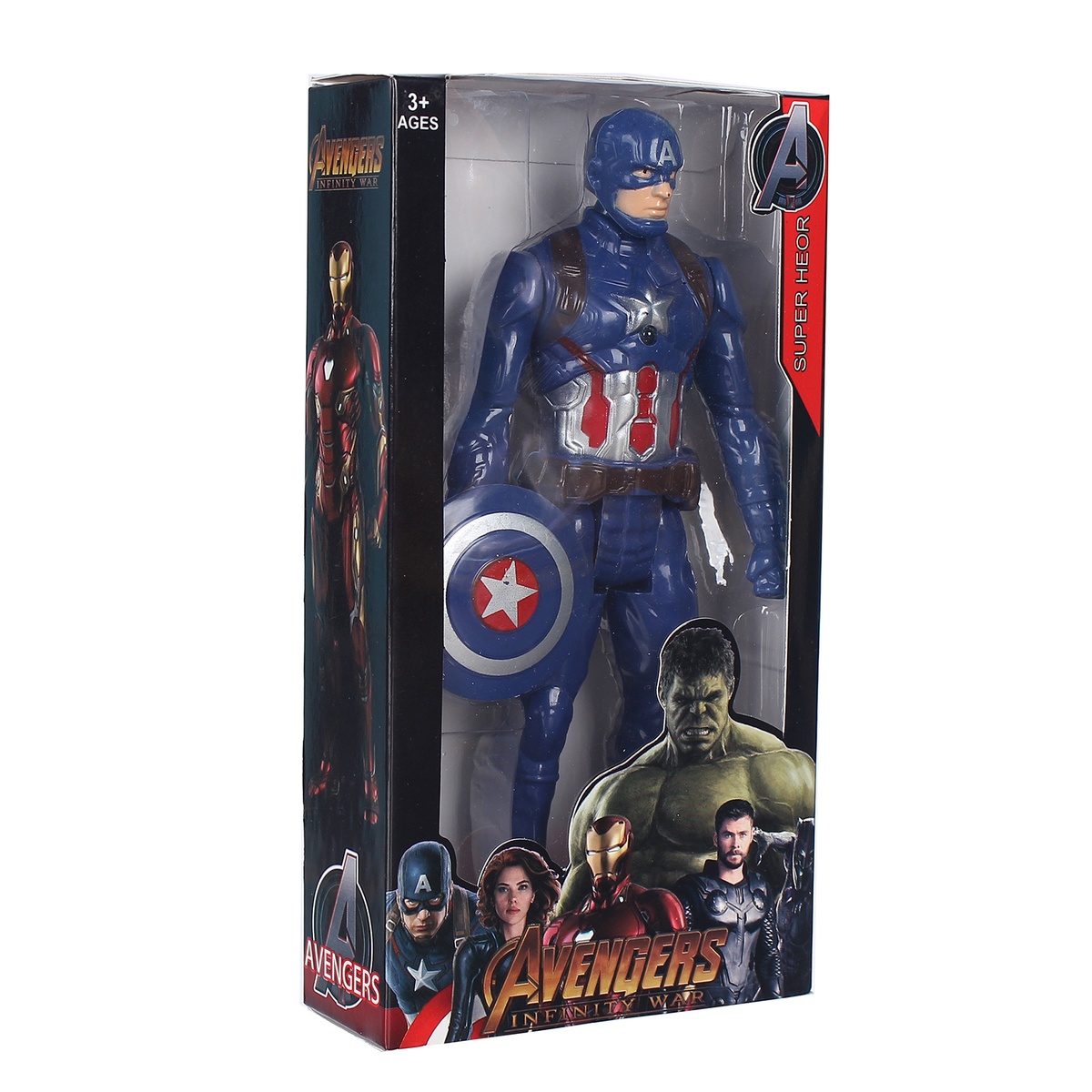 Đồ chơi đội trưởng Mỹ Captain America có đèn CY.3899-3 - mặt sau
