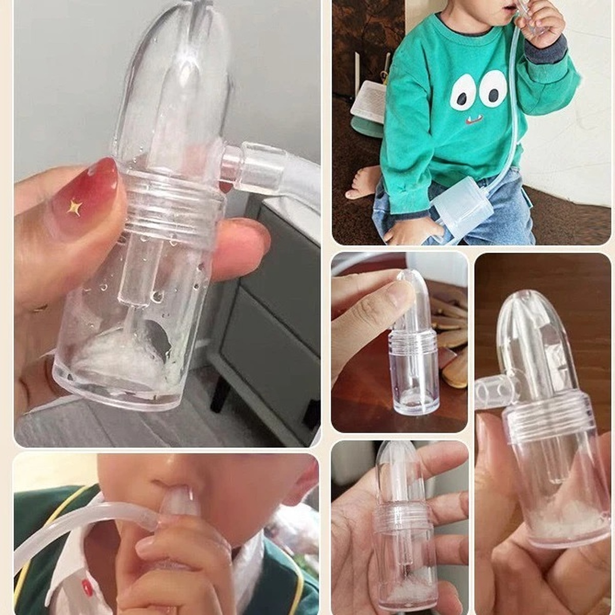 Dụng cụ hút mũi kéo tay thế hệ mới Nasal AC - mặt sau