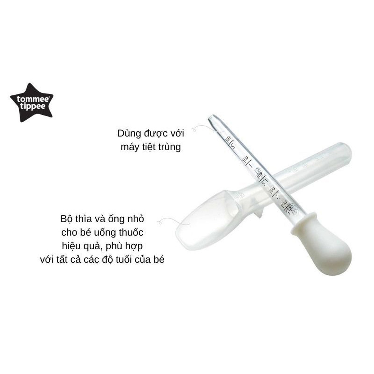 Dụng cụ uống thuốc Tommee Tippee - mặt phải