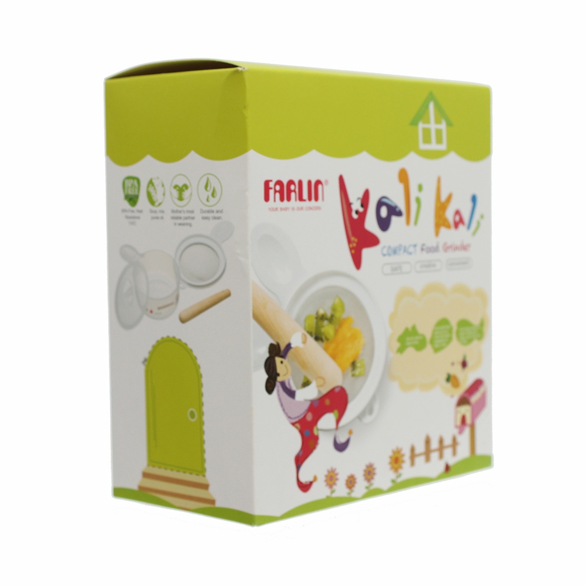 Dụng cụ xay rau củ đã nấu chín Farlin PER.241 - mặt trái