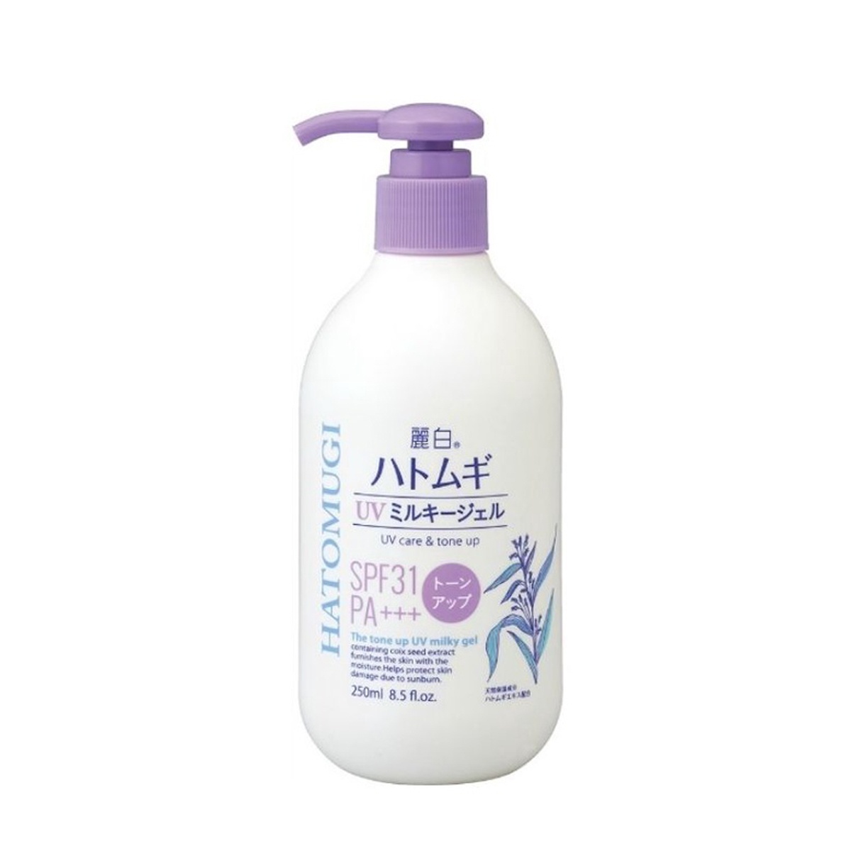 Dưỡng thể Hatomugi Tone Up UV SPF31+ (250ml) - mặt phải