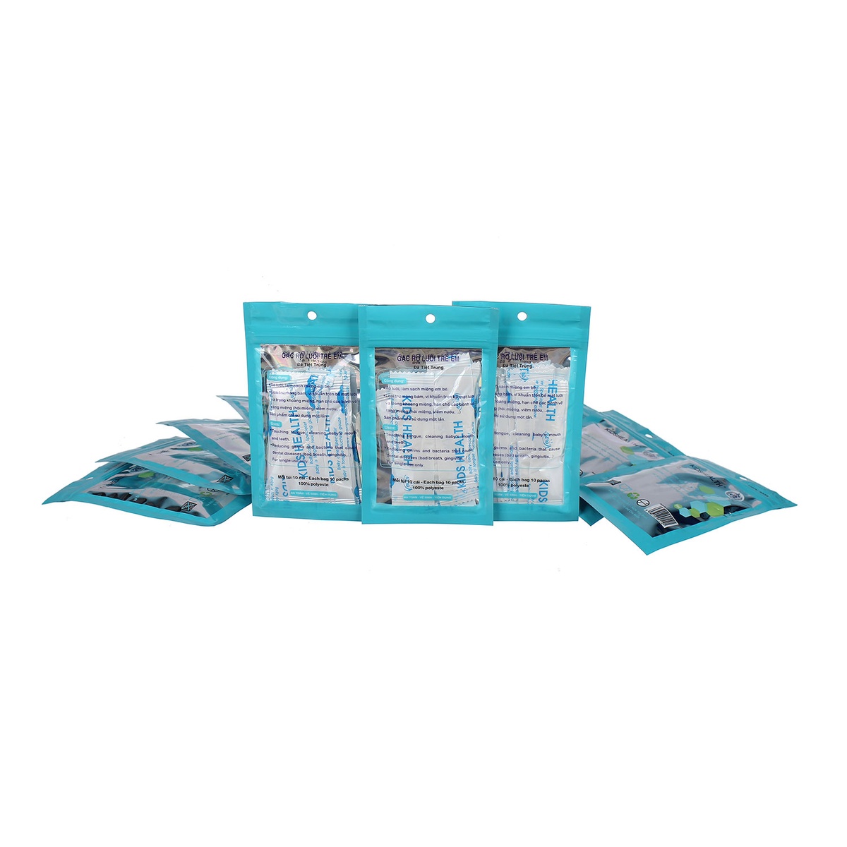 Gạc rơ lưỡi Kidshealth - mặt sau