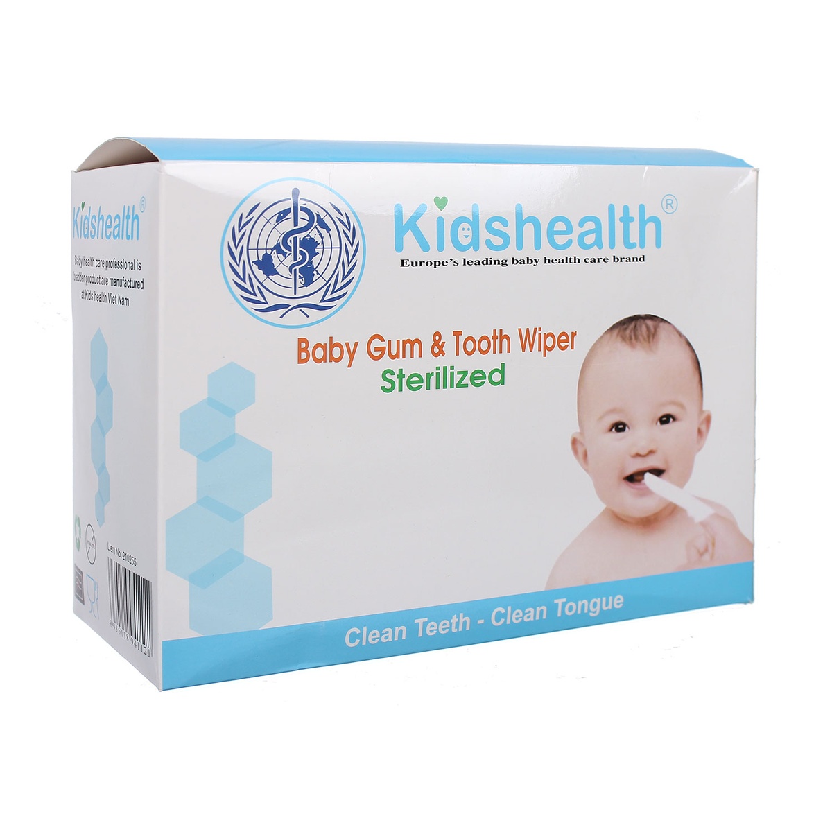 Gạc rơ lưỡi Kidshealth - mặt phải