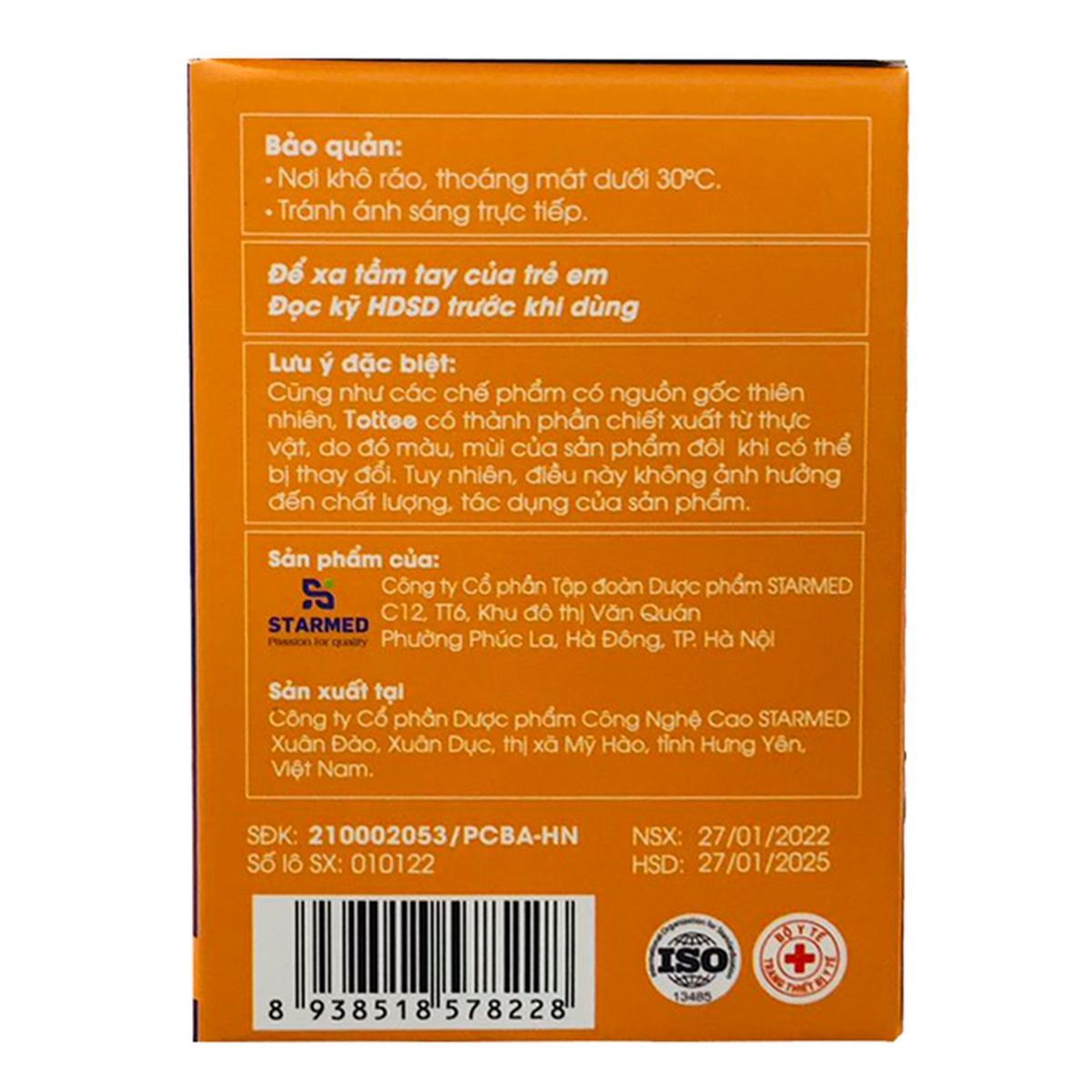 Gạc răng miệng Tottee - góc nghiêng