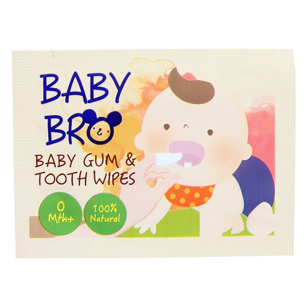 Gạc vệ sinh răng miệng cho bé Baby Bro - mặt sau