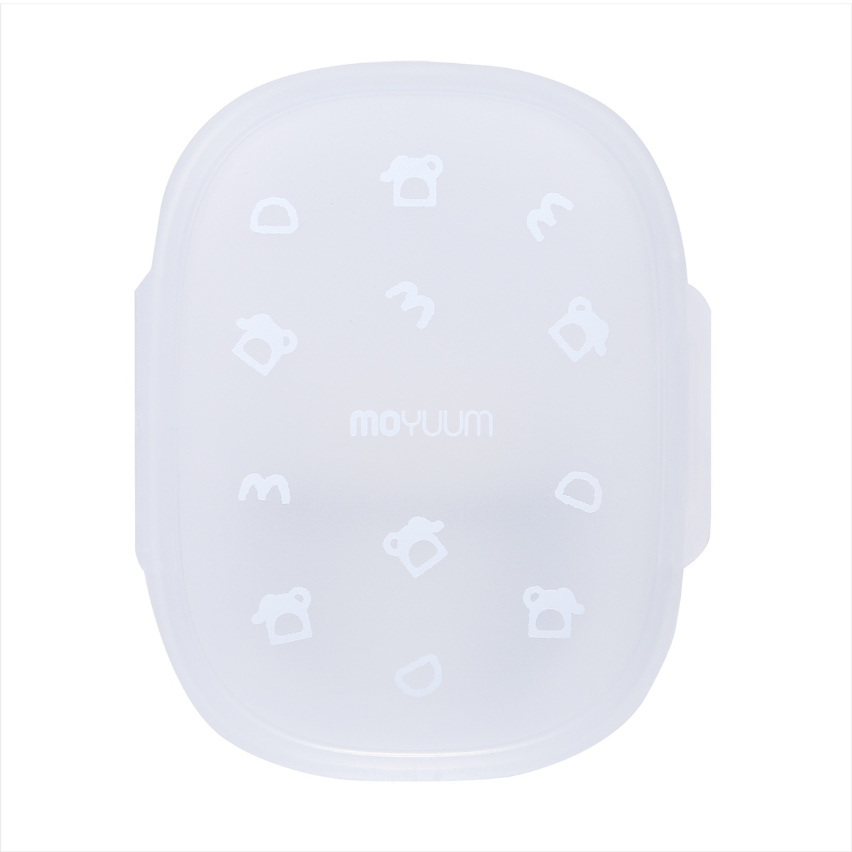 Gặm nướu Moyuum silicone chống mút tay hình voi (Vàng) - mặt trái