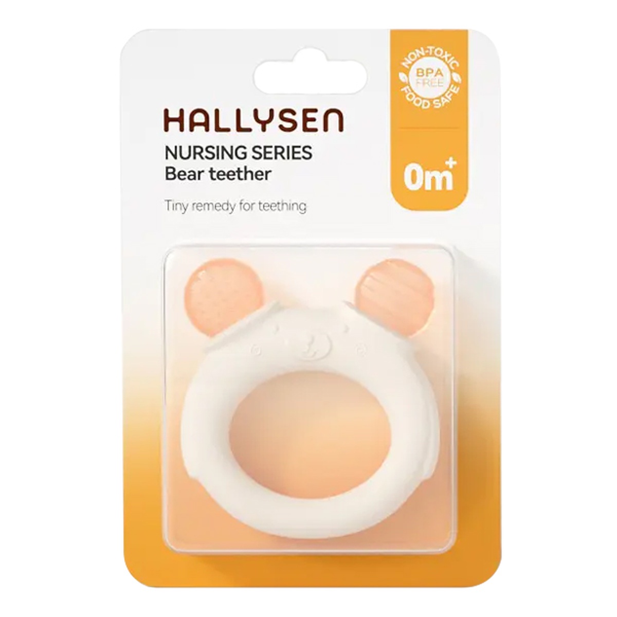 Gặm nướu Silicon hình gấu Hallysen cho bé 0+ (Màu ngẫu nhiên) - mặt phải