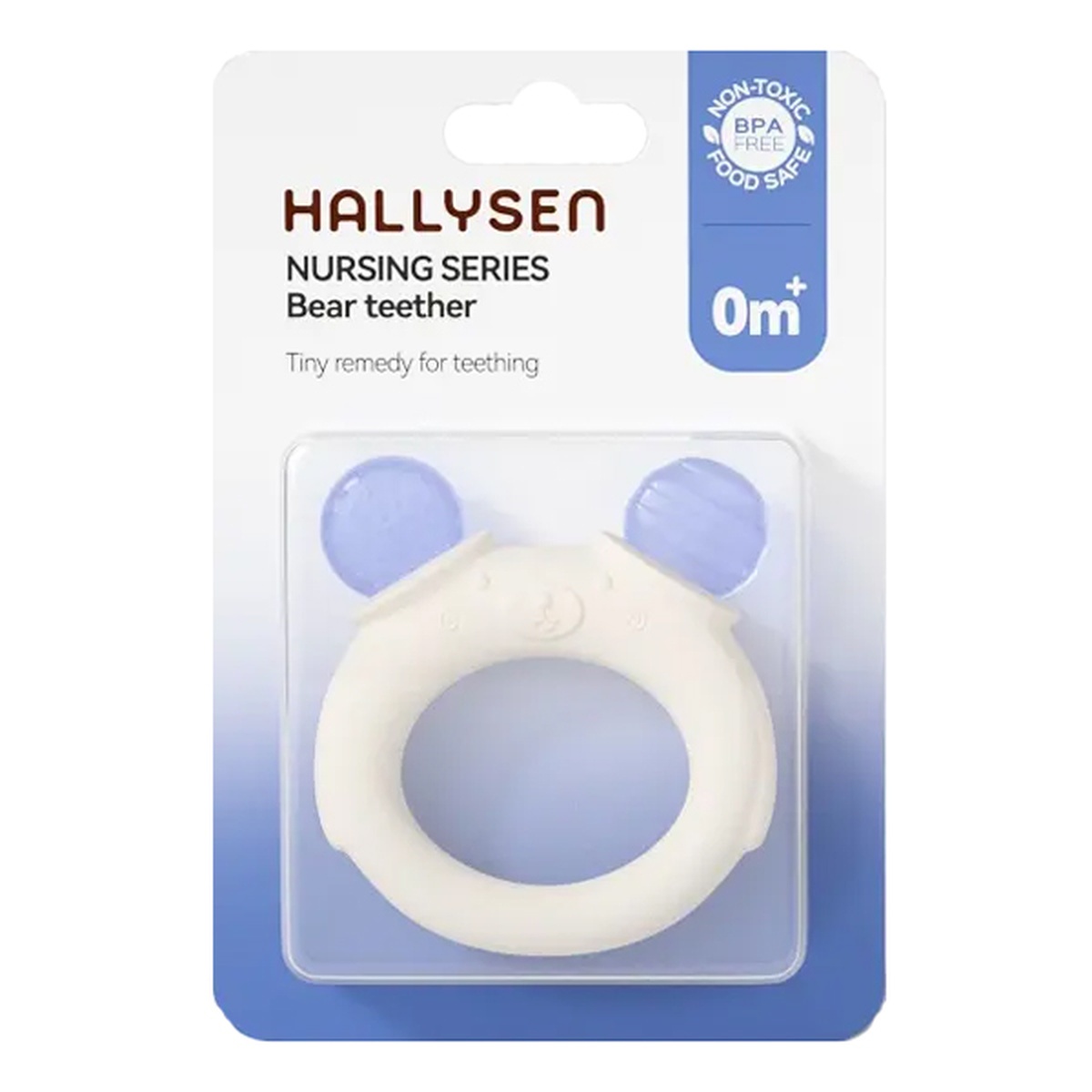 Gặm nướu Silicon hình gấu Hallysen cho bé 0+ (Màu ngẫu nhiên) - góc nghiêng