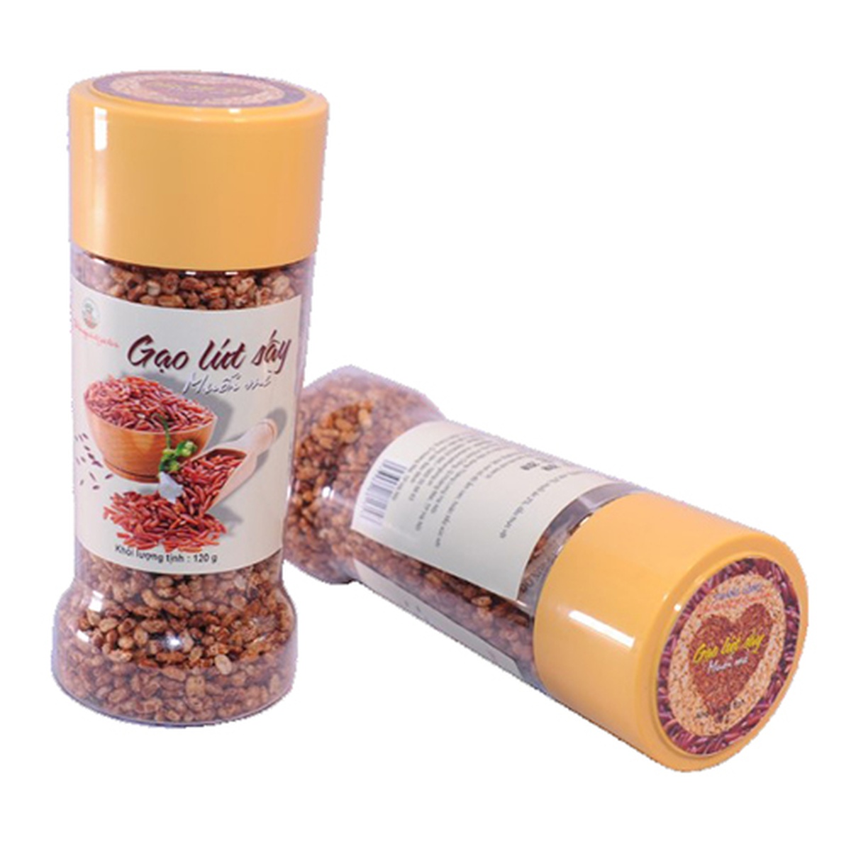 Gạo lứt sấy muối mè Bảo Minh 120g - mặt trái