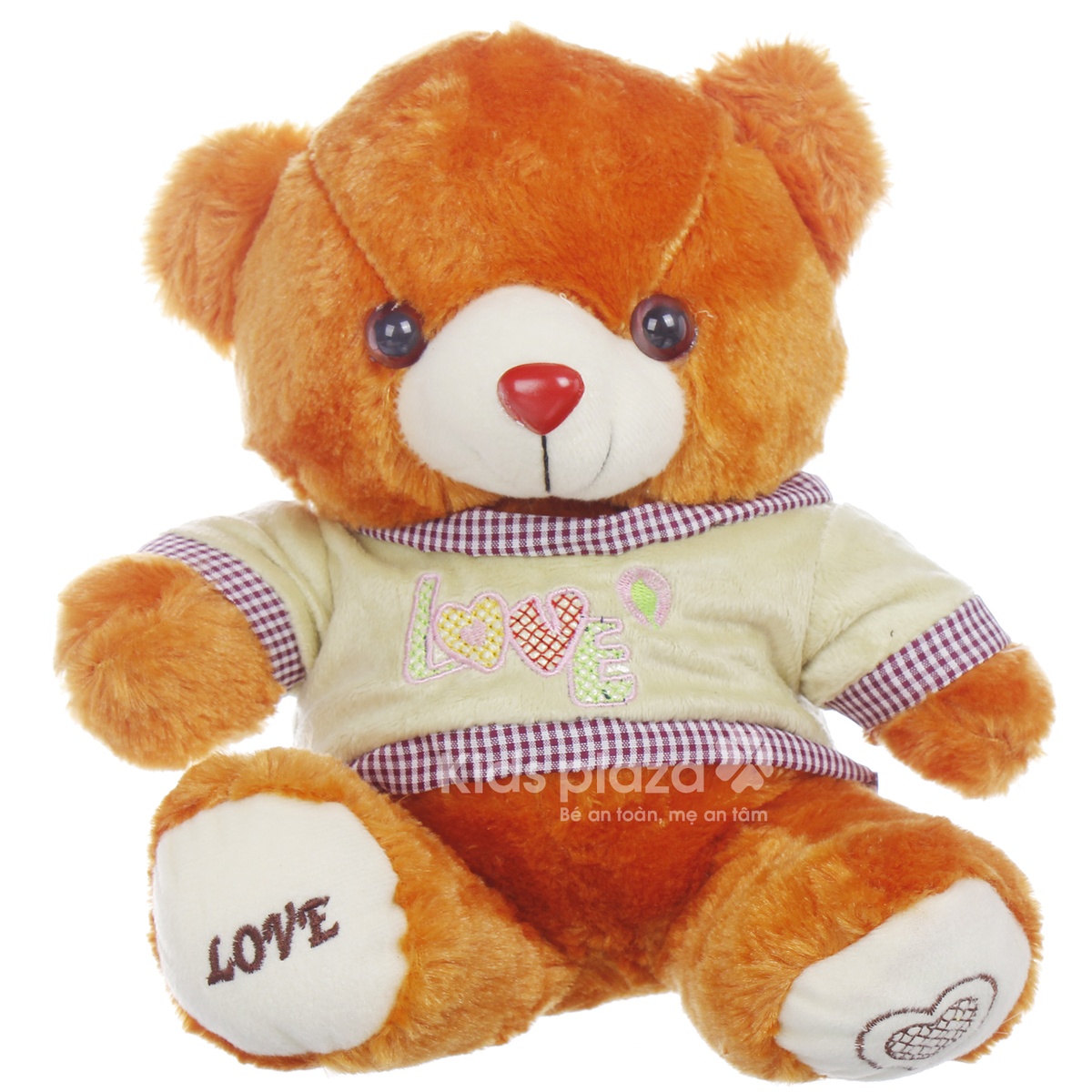 Đồ chơi gấu bông mặc áo Kids Love - mặt sau